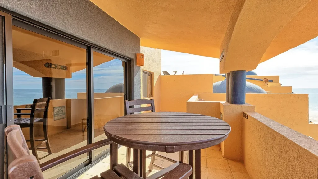 Private balcony off the master bedroom overlooking Sandy Beach