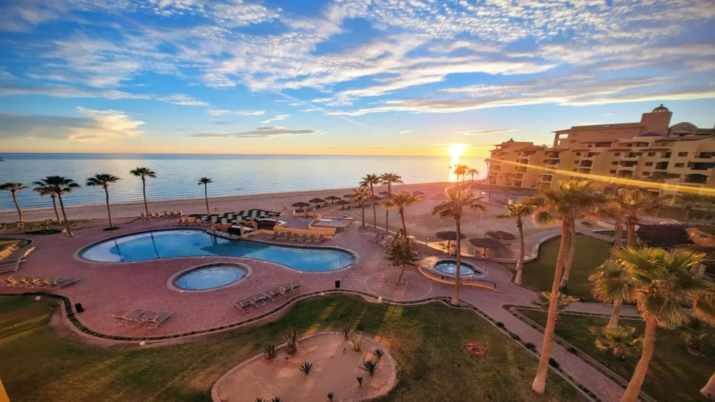 Enjoy front-row views of breathtaking beachfront sunsets from your terrace