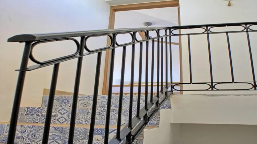Elegant stairs leading to the second floor of the Princesa Resort penthouse unit 3BD D503, a stunning feature at Rocky Point Sandy Beach.