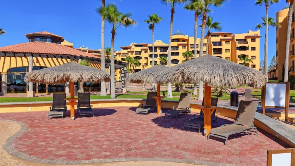 rocky-point-owner-direct-princesa-b509-sandy-beach-oceanfront-resort-grounds-palapas
