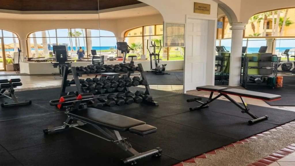 Stay on track with your routine using the clubhouse gym, equipped with treadmills and essential fitness equipment.