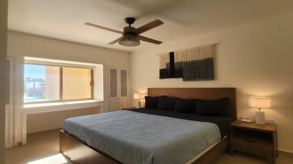 Stream your favorite movies and shows right from the comfort of the king bed while you relax.