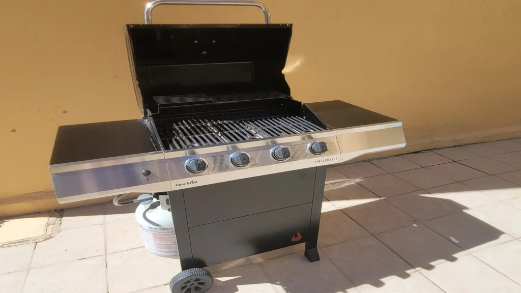 Private gas grill—one of the few units at Princesa offering guests their own dedicated grilling area for a more exclusive outdoor dining experience.